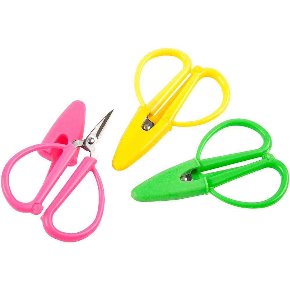 A pair of scissors and a pair of scissors with one scissor in the other.