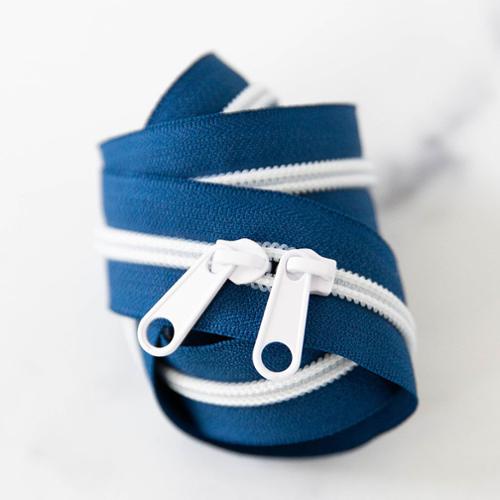navy zipper
