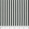 A black and white striped fabric with a ruler