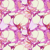 A pink and white marble pattern with some orange
