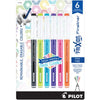 A set of six pens in different colors.