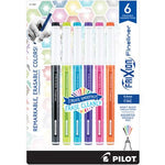 A set of six pens in different colors.