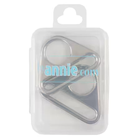 Triangle Ring Flat 1-1/2in Nickel Set of Two By Annie