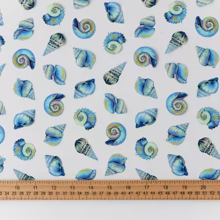 VINYL Tula Pink Floral Reef - Lil' Shelly Vinyl 1/2 Yard Cut