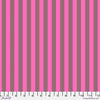 A pink and brown striped fabric with a smaller stripe.