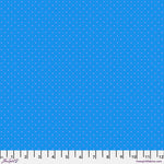 A blue background with small white dots.