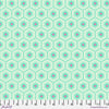 A green and pink pattern is on the ground.