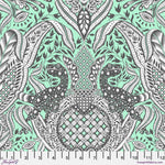A close up of the fabric with a pattern