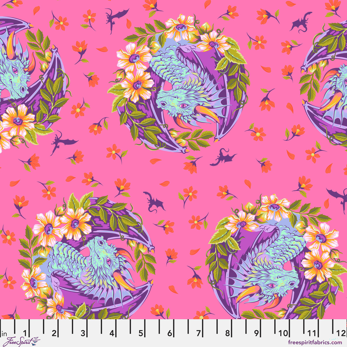 Dragon Ball She - Sugar Plum Legendary - Tula Pink by the half yard