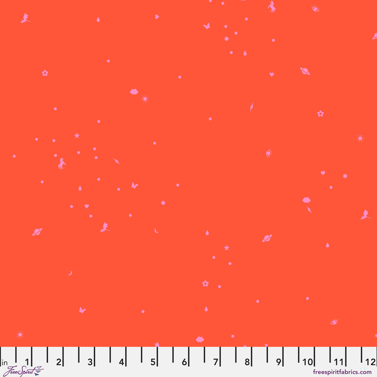 Charmed - Vermillion Legendary - Tula Pink by the half yard