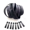 Gray and Black Leopard Zipper Pack 3yd