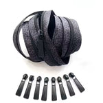 Gray and Black Leopard Zipper Pack 3yd