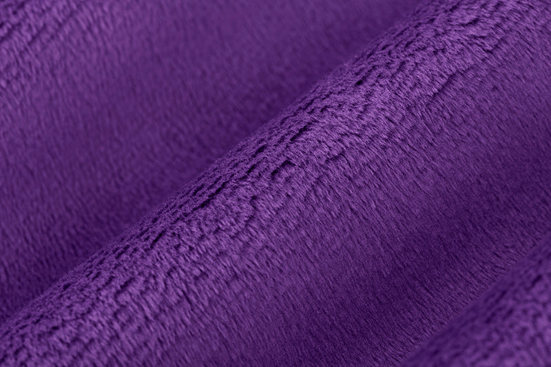 A close up of the purple fabric