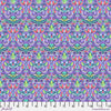 A purple and green pattern with many different colors.