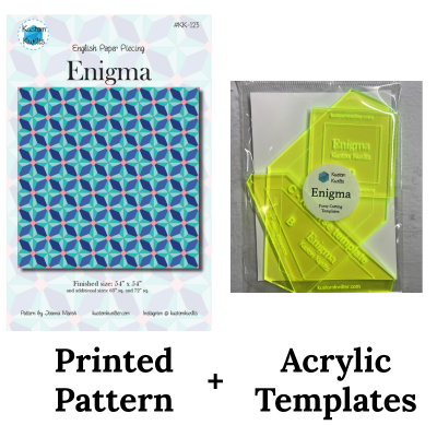 Enigma print pattern and acrylic templates