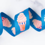 ice cream bright blue