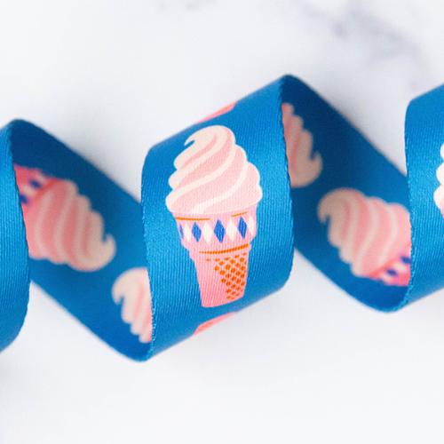 ice cream bright blue