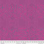 A purple background with a pattern of lines and squares.