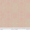 A pink and white pattern is shown.