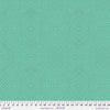A green background with an abstract pattern.