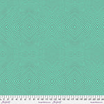 A green background with an abstract pattern.