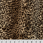 A close up of the fabric for a leopard print jacket.