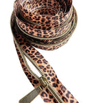 leopard zipper