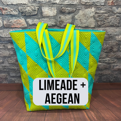 A bag with a sign on it