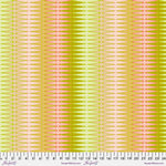 A yellow and pink striped fabric with a line pattern.