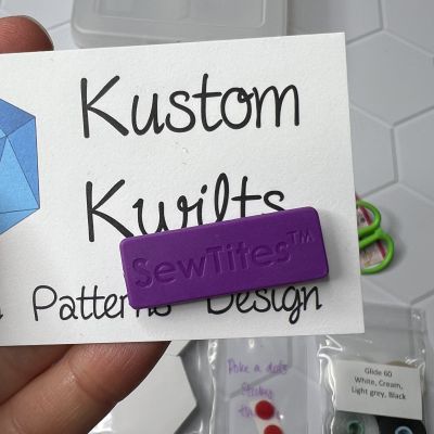 Business card for Kustom Kwilts with a unique design.