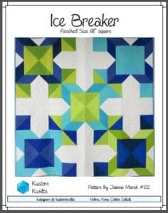 A quilt that is made of different colored squares.