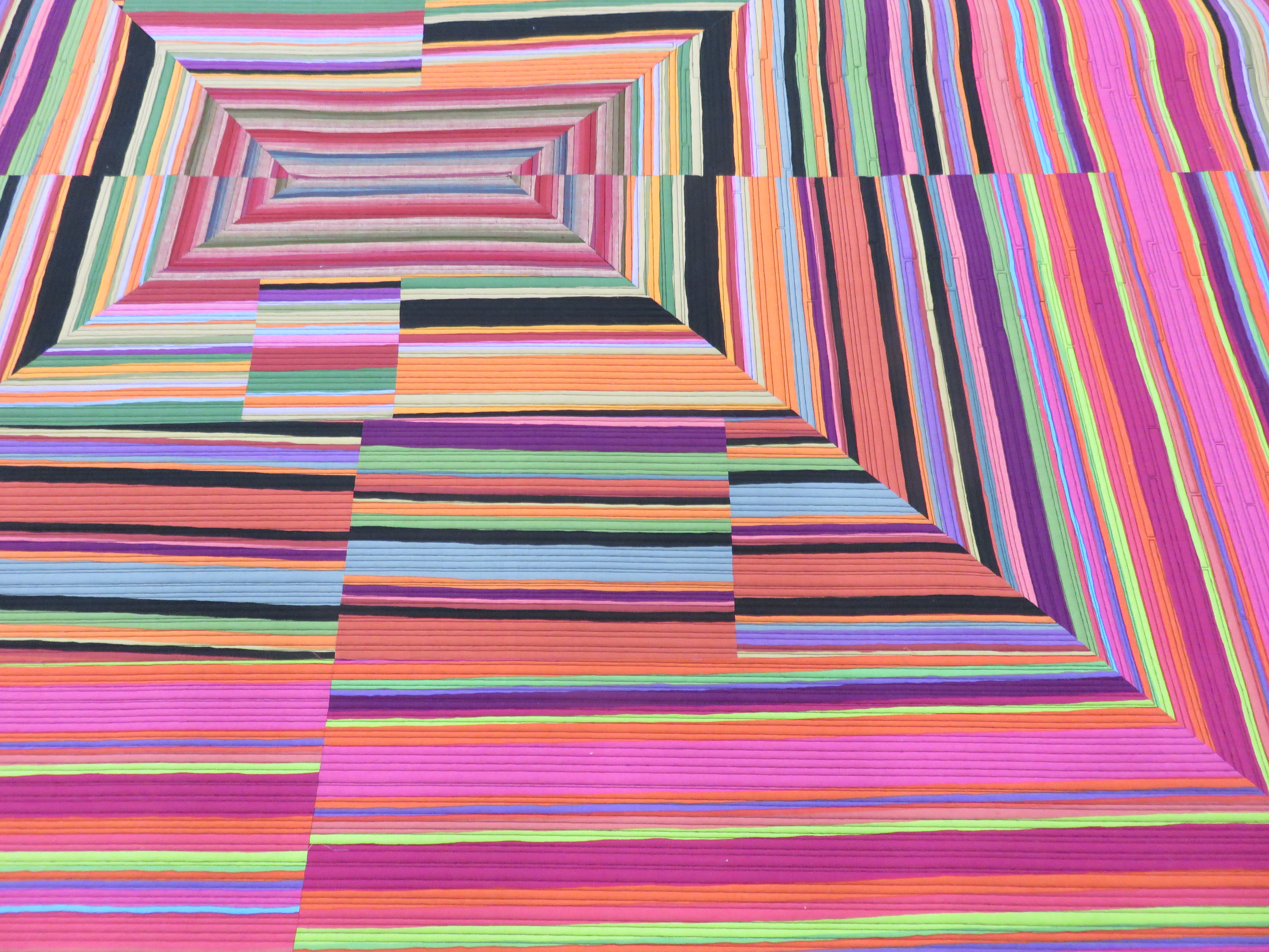 A colorful striped pattern is shown in this image.