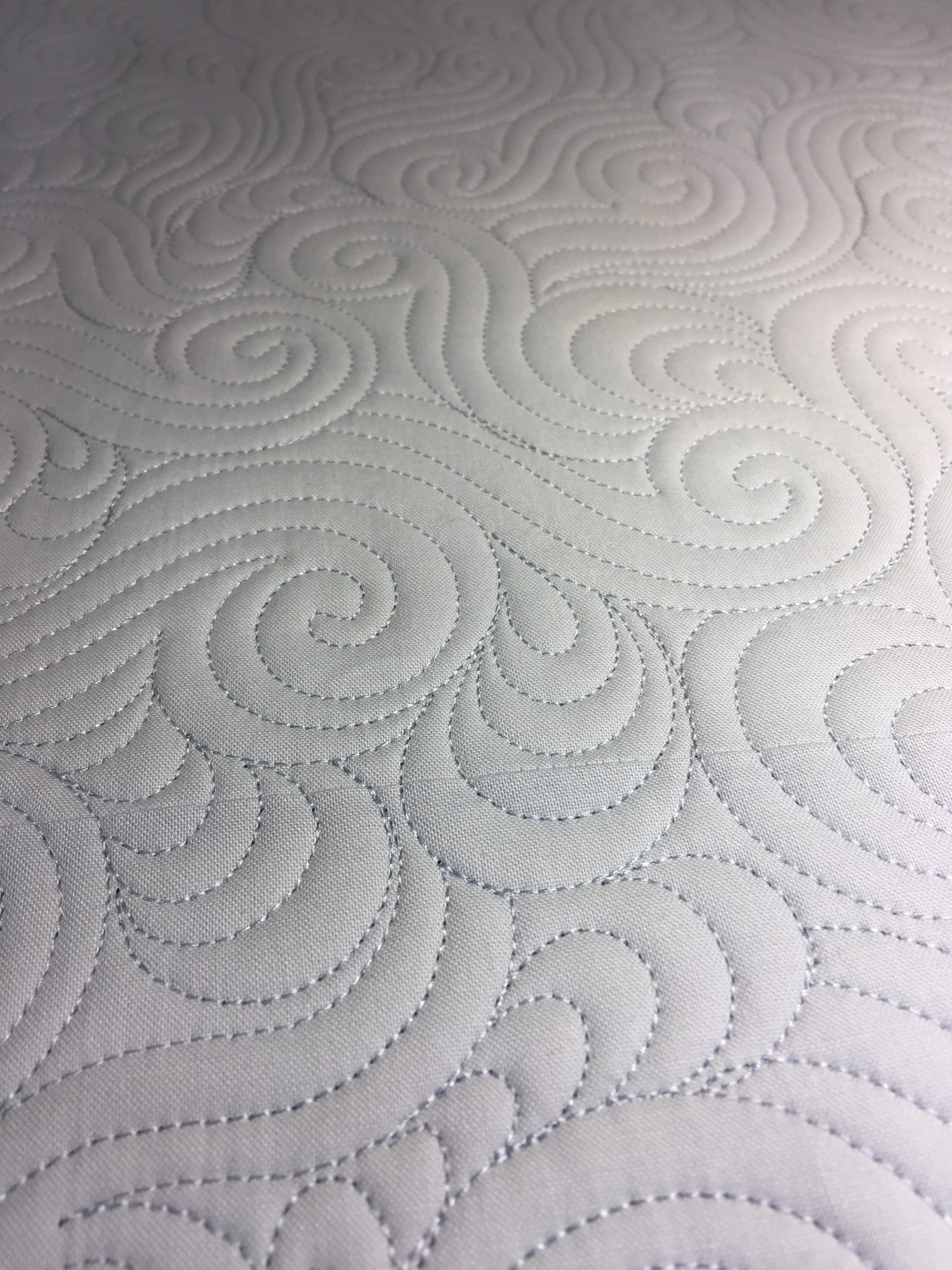 A close up of the pattern on a mattress