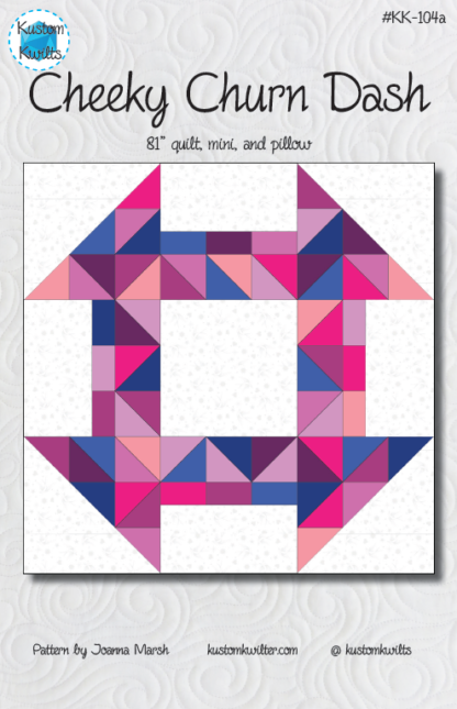 Cheeky Churn Dash Quilt Pattern - PAPER PATTERN - Kustom Kwilts