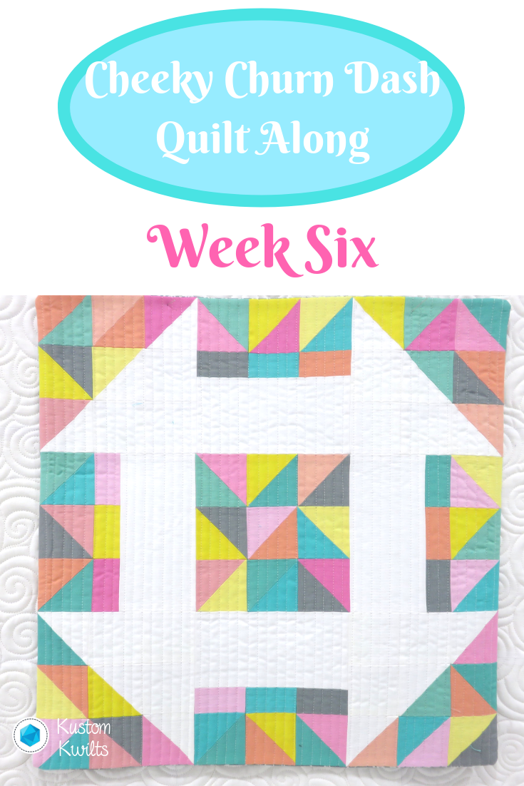 A quilt along with the week six block of the month.