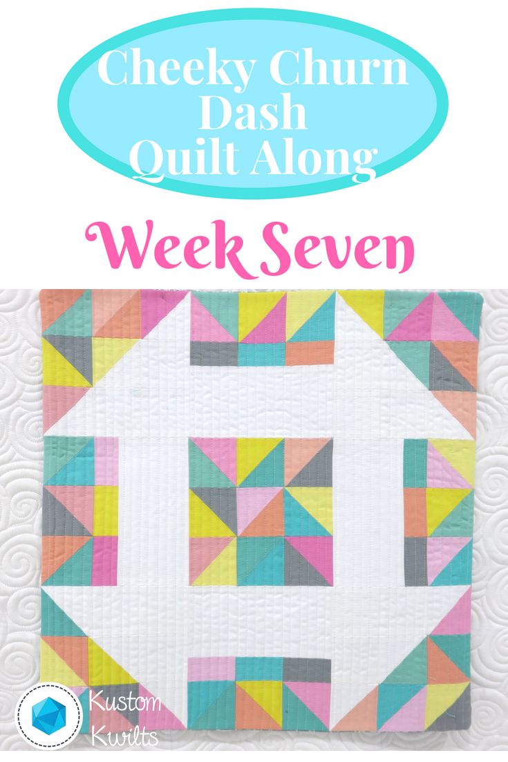 A quilt along with the week seven block of the month.