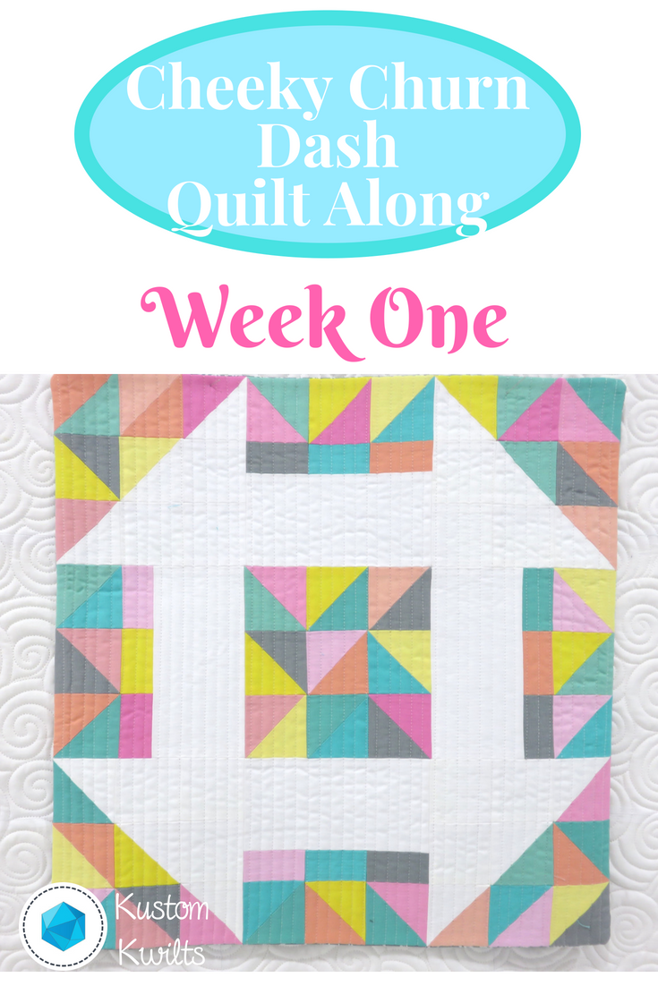 A quilt along with the pattern for the week one.