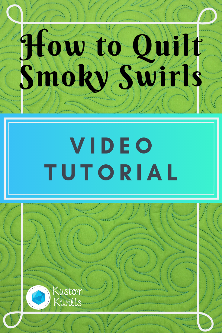 A video tutorial of the quilt pattern for a smoky swirls.