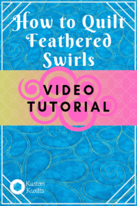 A video tutorial of the feathered swirls quilt.