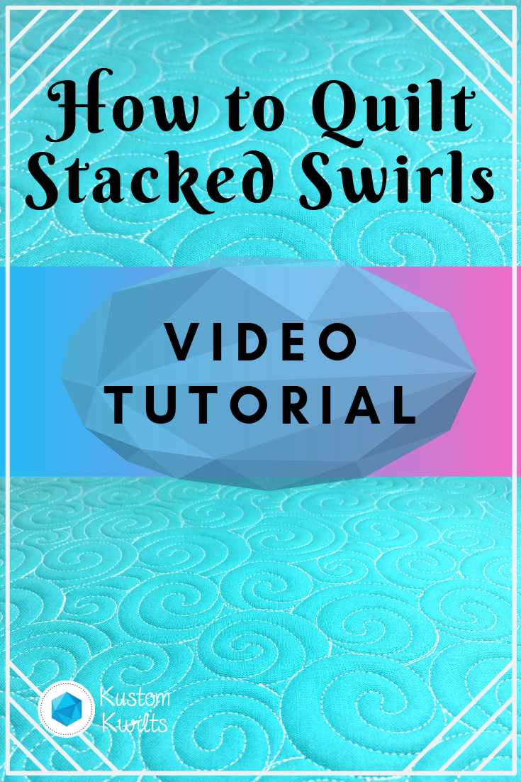 how to quilt stacked swirls