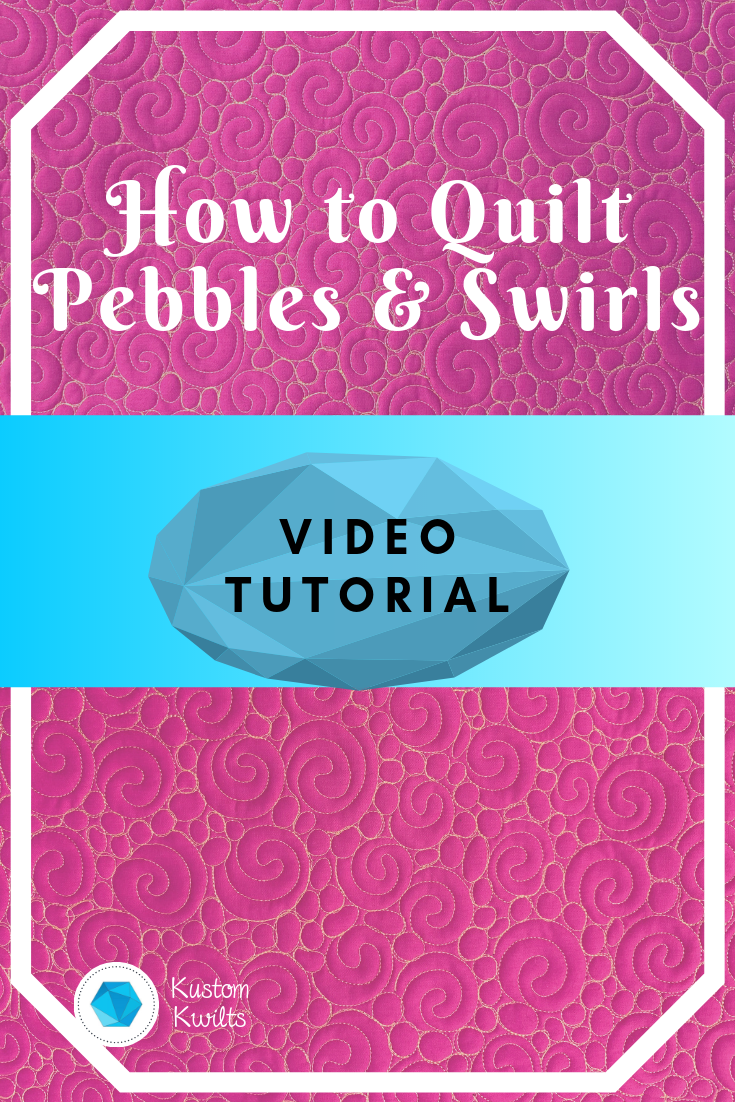 A video tutorial on how to quilt pebbles and swirls.