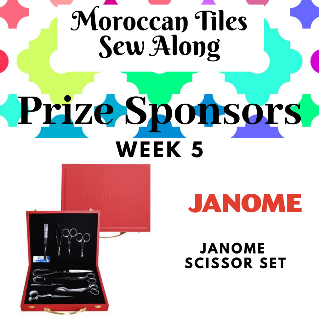 week 5 prize sponsored by Janome