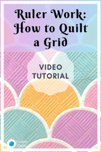 A video tutorial showing how to quilt a grid.