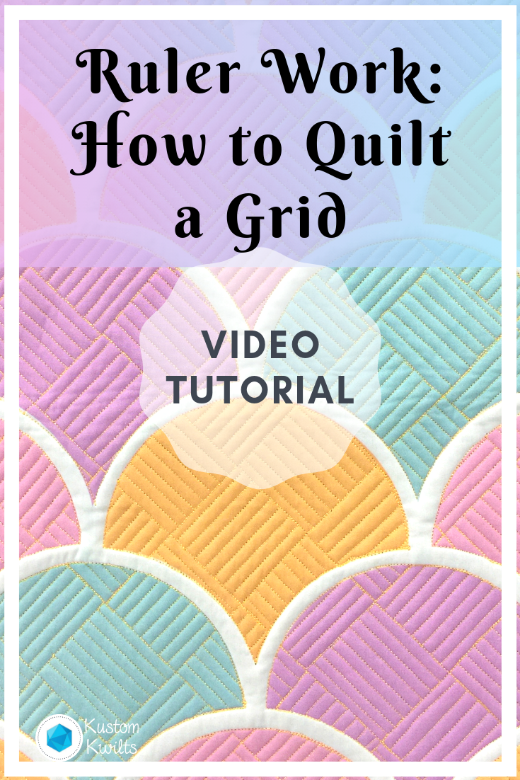 A video tutorial showing how to quilt a grid.