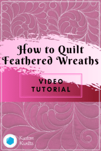 A video tutorial on how to quilt feathered wreaths.