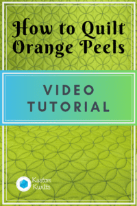 A video tutorial of an orange peel pattern.