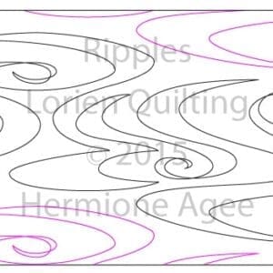 Ripples quilting line art