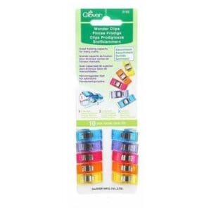 A package of sewing thread in different colors.