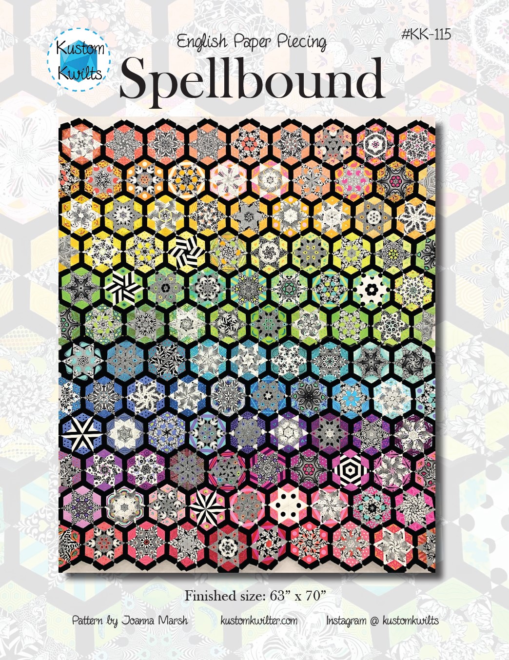 Spellbound EPP - a magical quilt pattern - Kustom Kwilts