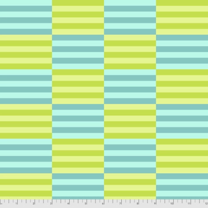 green and blue stripes offset